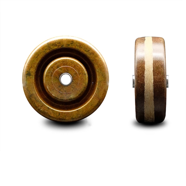 SCC - 4" High Temp Phenolic Wheel Only - 3/8" Bore - 400 lbs Capacity